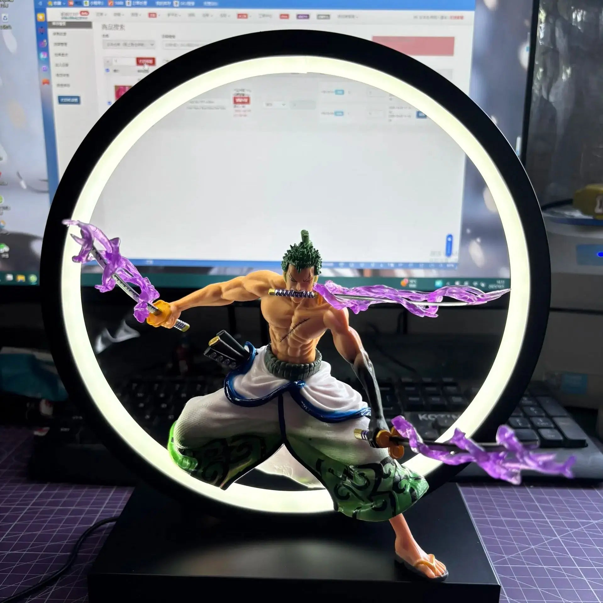 Zoro Action Figure LED Night Light