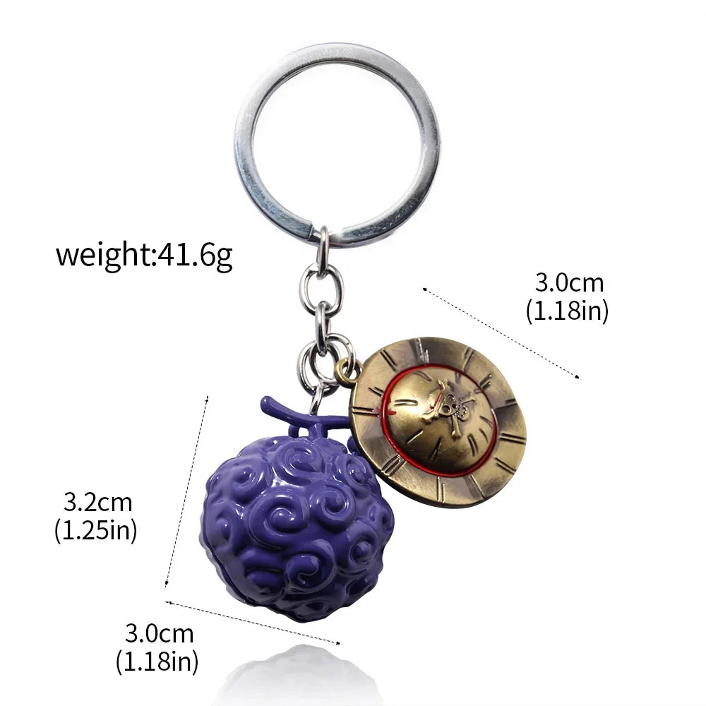 One Piece Metal Keychain