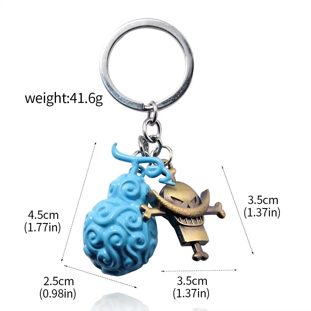 One Piece Metal Keychain