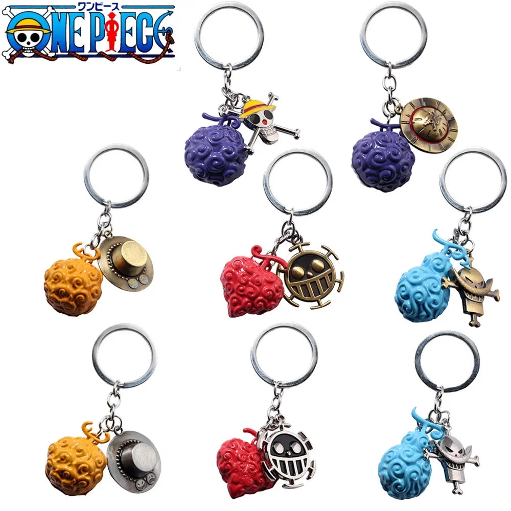 One Piece Metal Keychain
