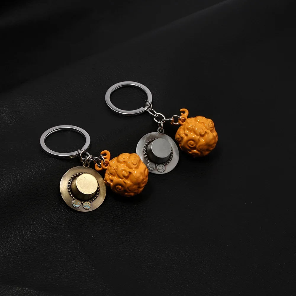 One Piece Metal Keychain