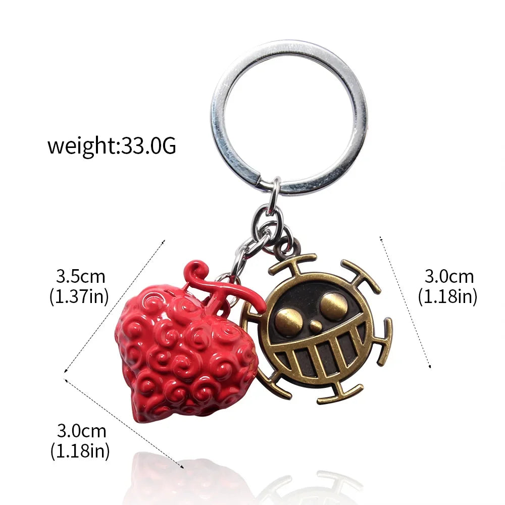 One Piece Metal Keychain