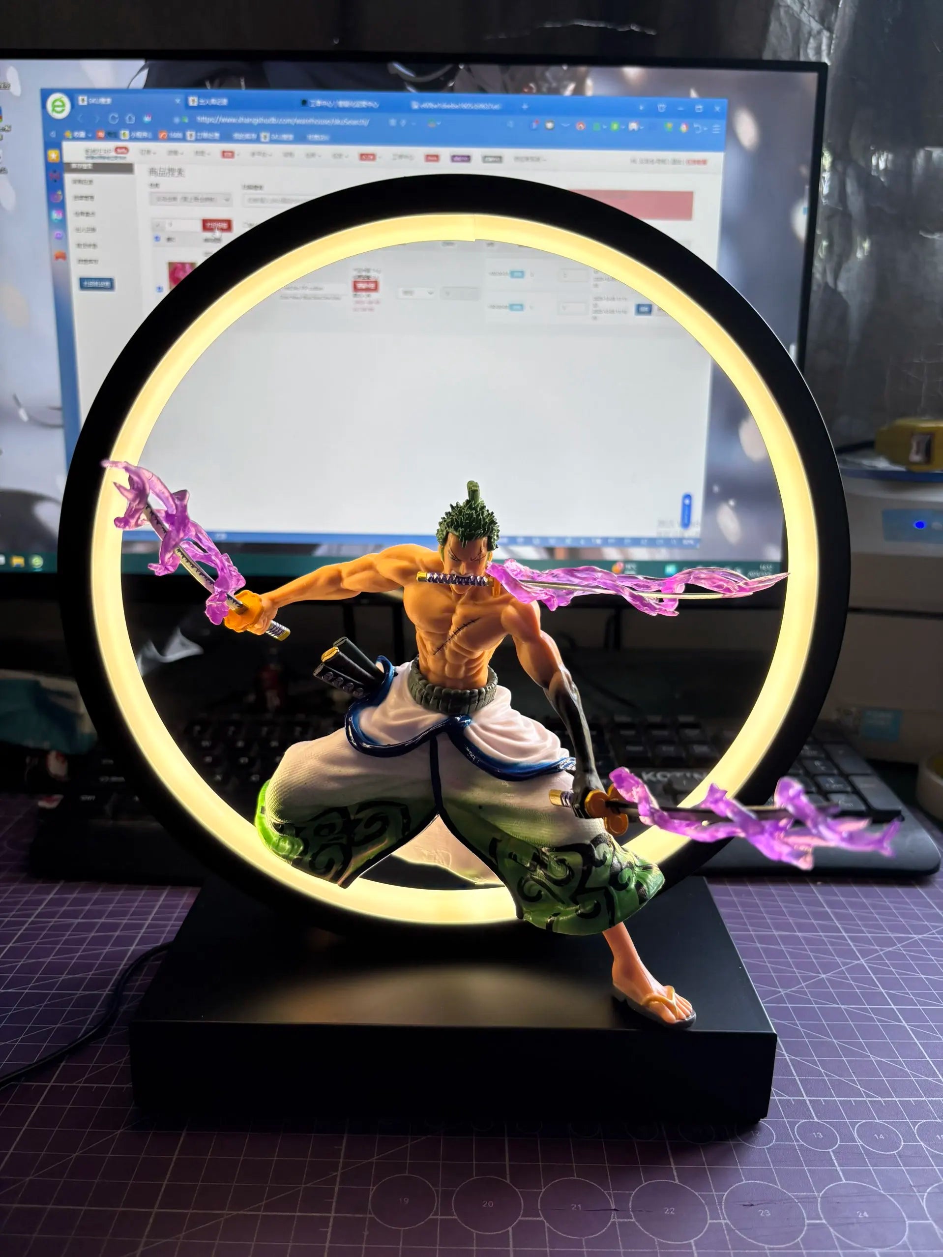 Zoro Action Figure LED Night Light
